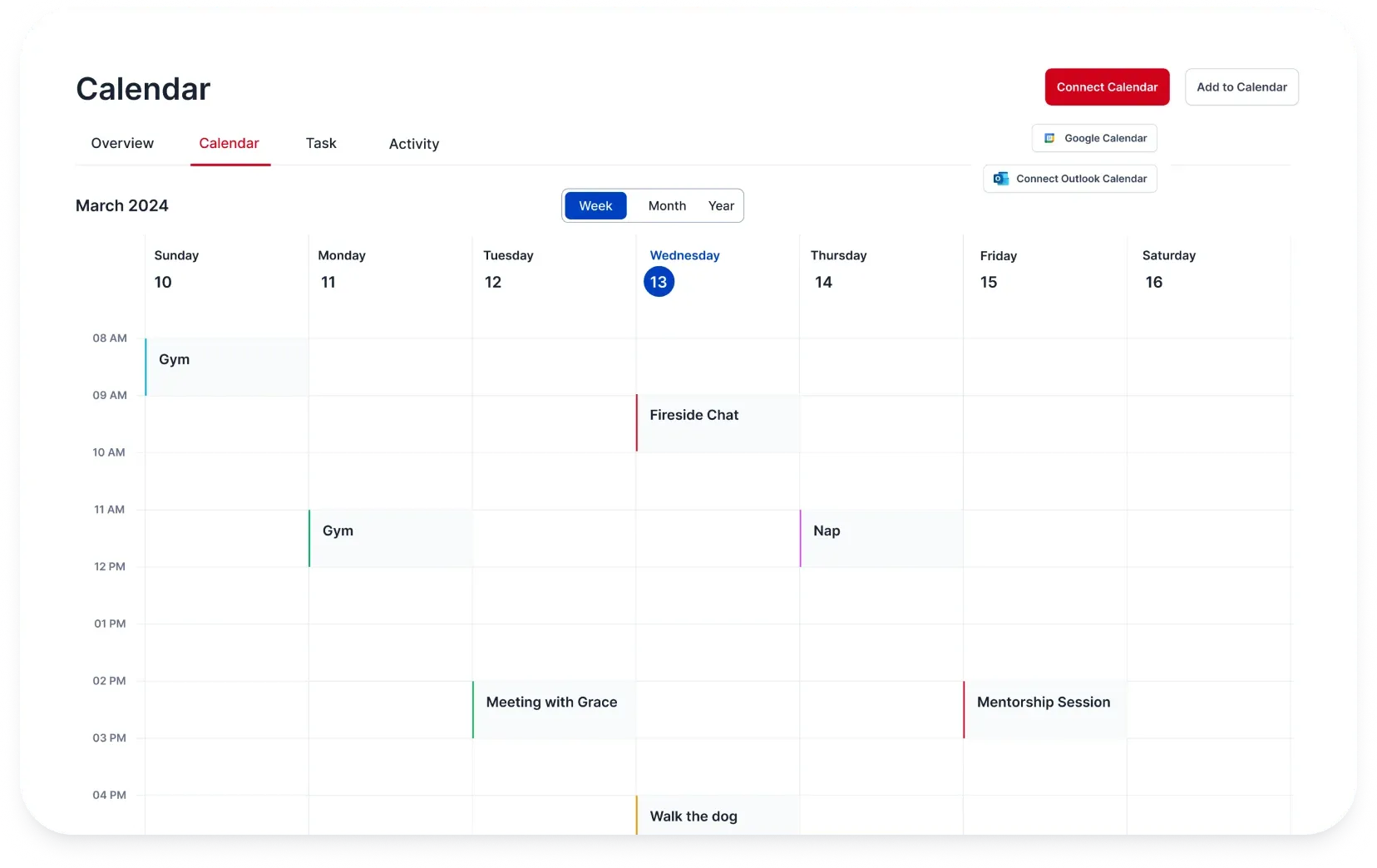 Integrate and manage all your calendars in a single view